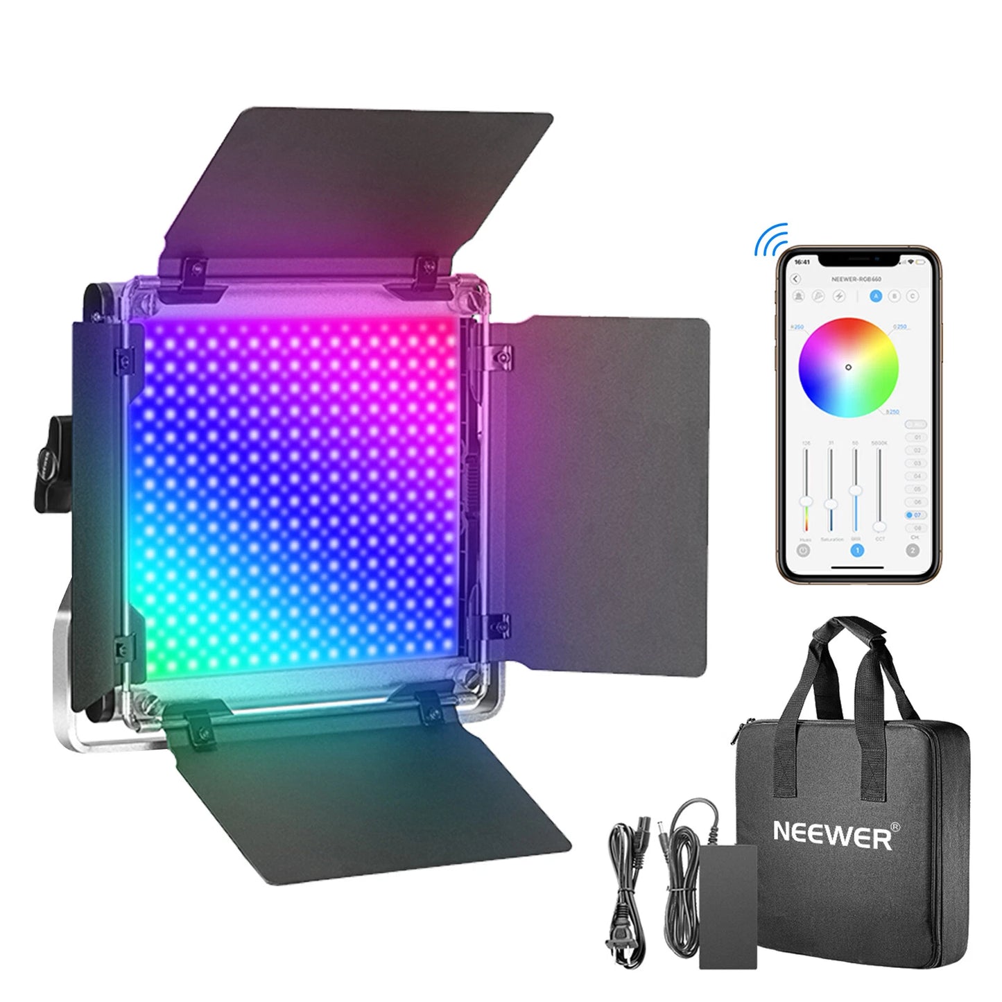 🎬 Luz Neewer 660 RGB – Potencia y Color Profesional