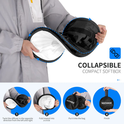 🌟 Pack Doble de Softbox Cuadrados para Iluminación Neewer