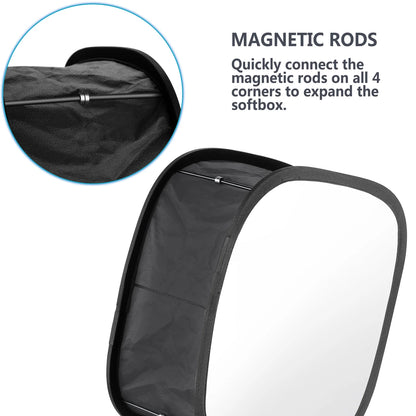 🌟 Pack Doble de Softbox Cuadrados para Iluminación Neewer