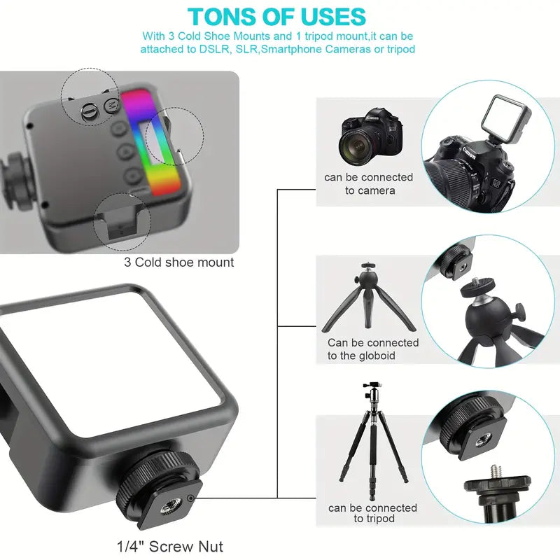 🔮 Mini Luz RGB Magnética Recargable